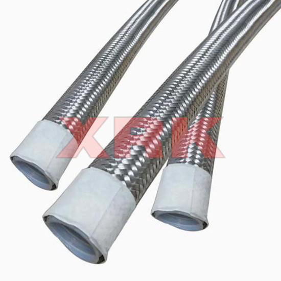 Smooth bore stainless steel braided ptfe hose