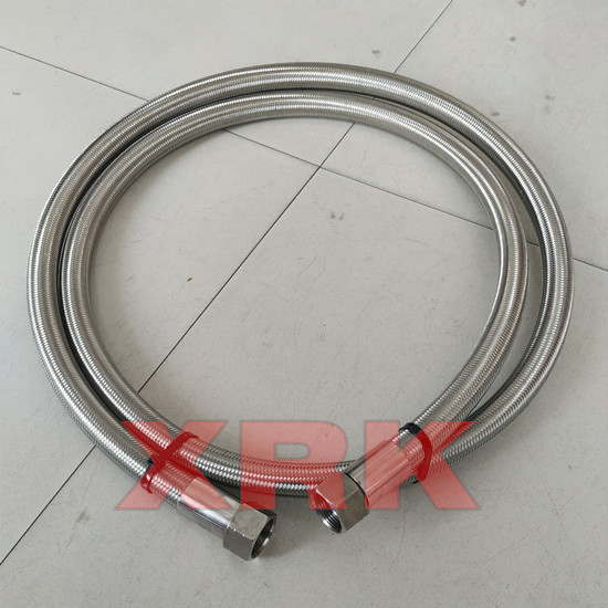 BSP thread braided corrugated ptfe hose