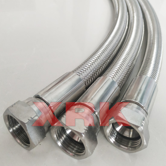 JIC thread stainless braided teflon hose